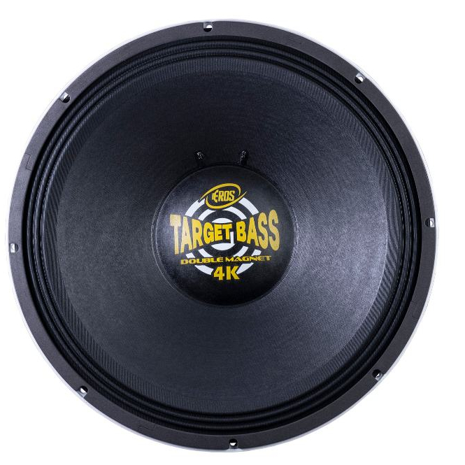 Alto Falante Eros 18" Target Bass Double Magnet 4k 2000W RMS 4 Ohms 18 Polegadas Amarelo ou Branco em Oferta na Shopee