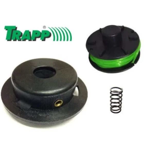 Kit Carretel Refil Nylon + Tampa Do Carretel + Mola Aparador/Cortador Trapp Master 800/1000 Plus Super 800/1000 Grama