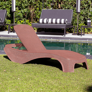 Espreguiçadeira Dubai Premium Rattan Reclinável Praia, Piscina e Jardim Suporta 200kg em Oferta na Shopee