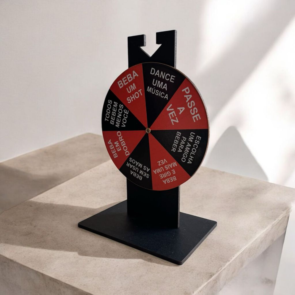 Roleta Roda de Shot Cachaça Drinks Mesa Bebida Happy Hour Bebida