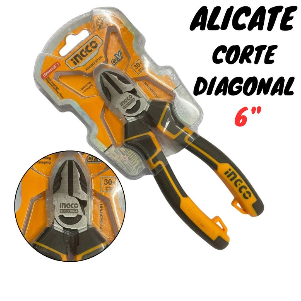Alicate De Corte Diagonal Alta Performace 6" (HHLDCP28160) INGCO