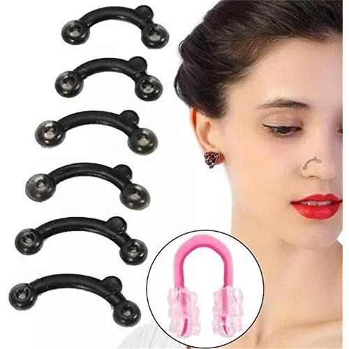 Afinador Modelador Nose Up + Empina Nariz Nose Secret Cor Rosa