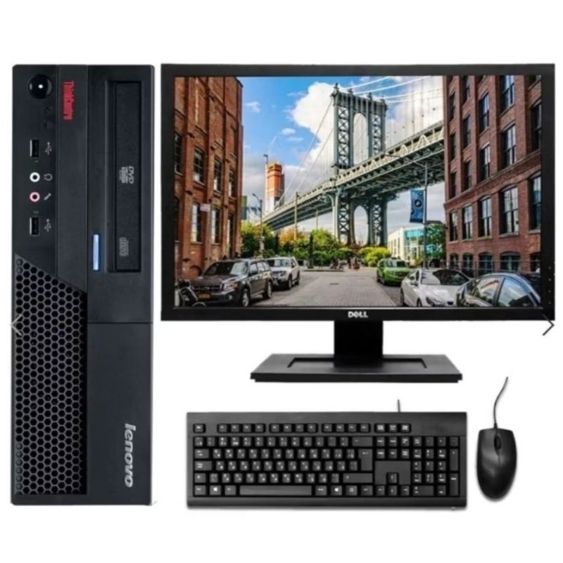 Kit Pc Computador Cpu Dual Core OU core i5  Core i3 Memoria 4gb  HD 160GB Wi-Fi Monitor 16 windows 10