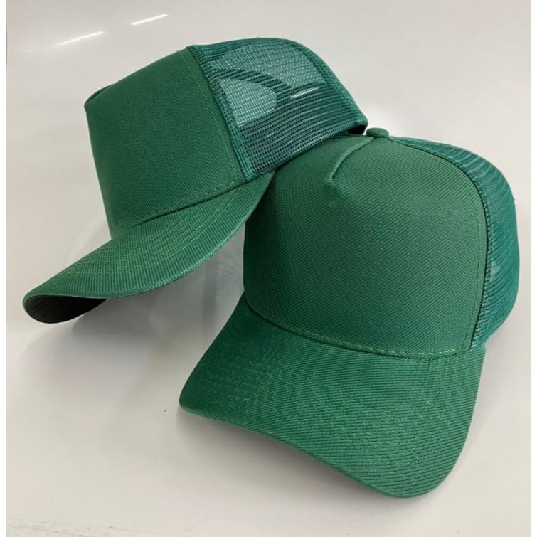 Kit 30 bonés lisos modelo trucker de tela