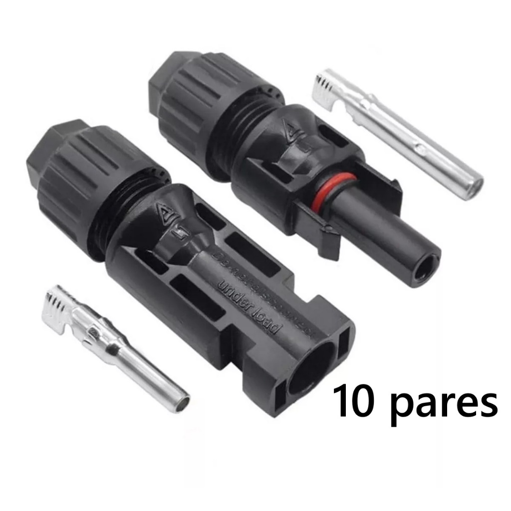 Conector Mc4 Painel Solar Energia Solar (10 Pares)