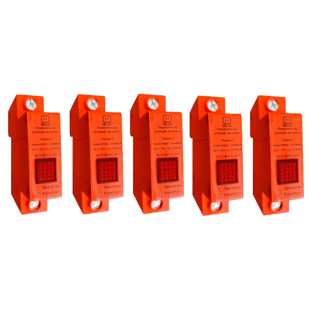 DPS Protetor Surto Anti Raio 275V 40/20ka - Hentzy 05 Unidades