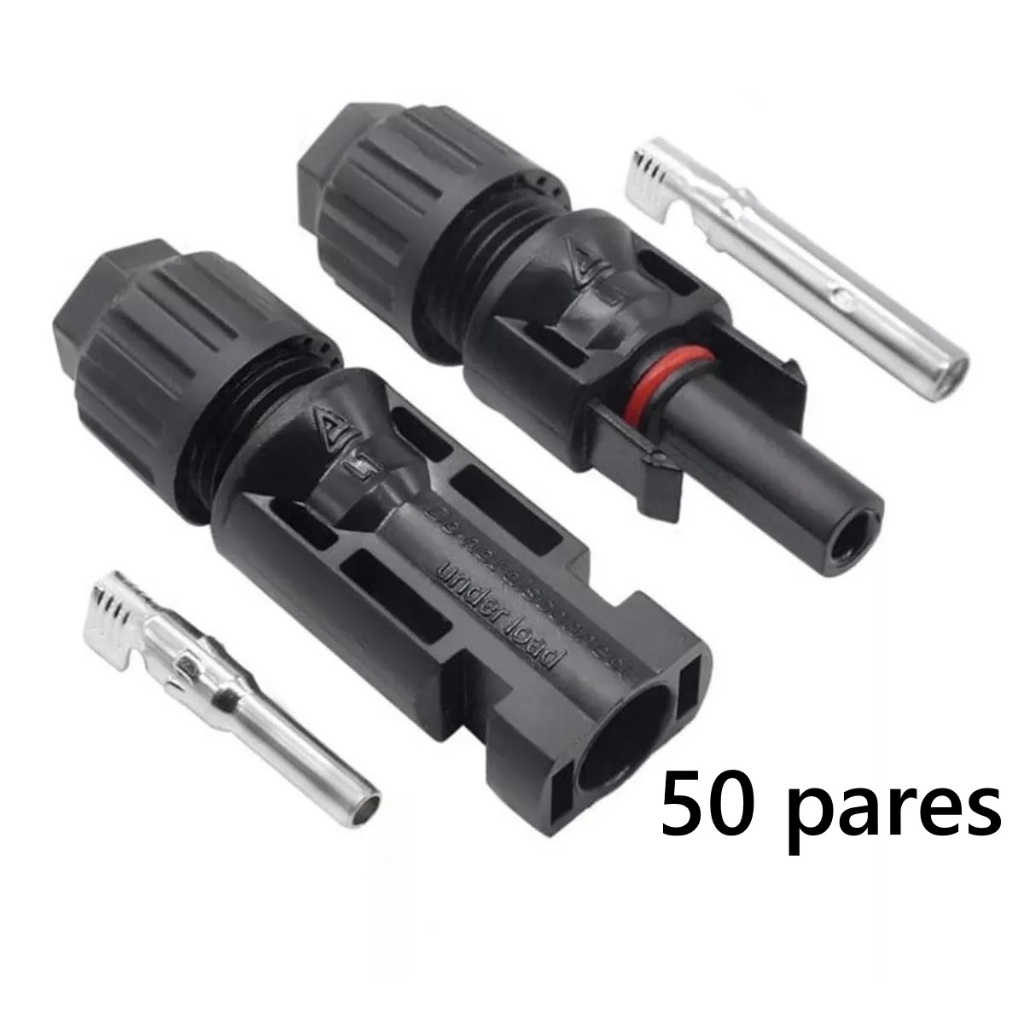 Conector Mc4 Painel Solar Energia Solar (50 Pares)