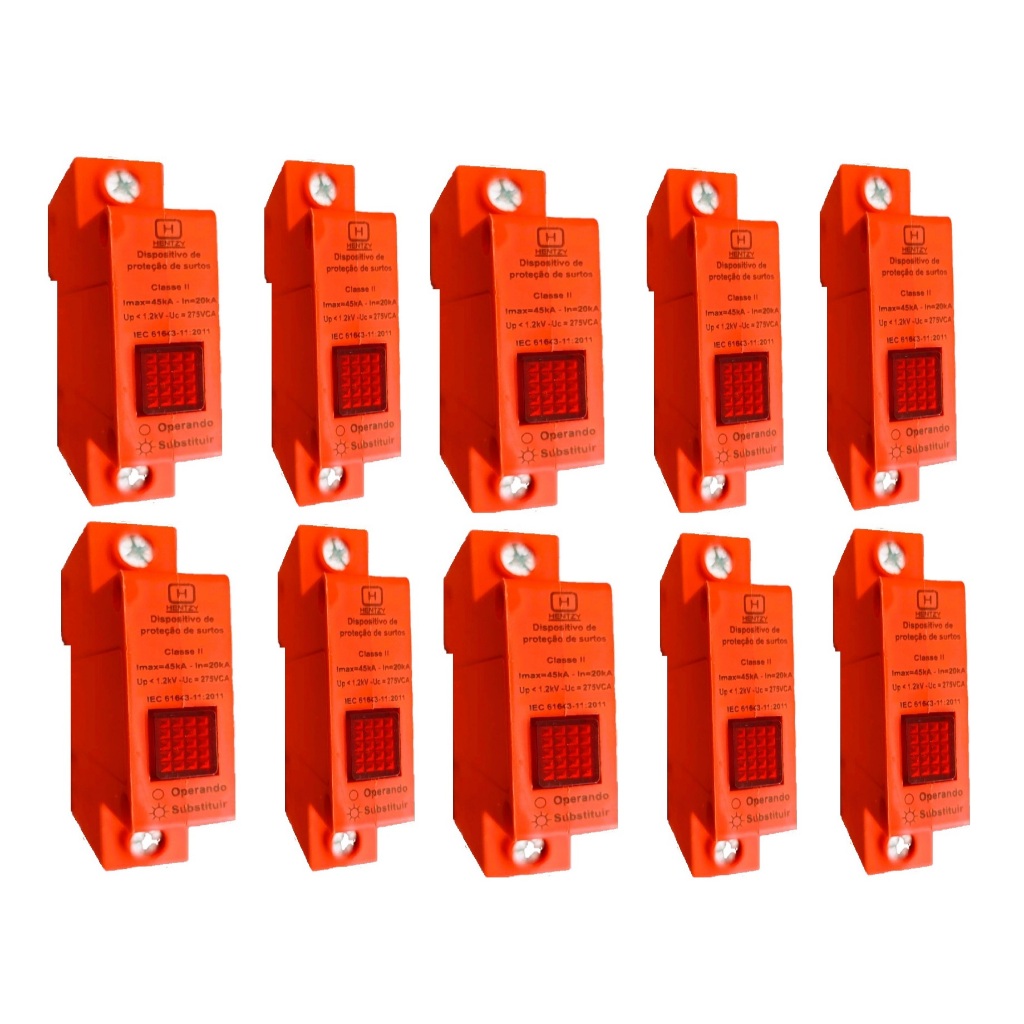 DPS Protetor Surto Anti Raio 275V 40/20ka - Hentzy 10 Unidades