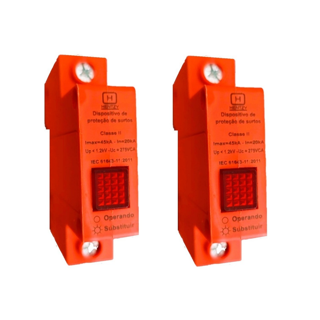 DPS Protetor Surto Anti Raio 275V 40/20ka - Hentzy 02 Unidades