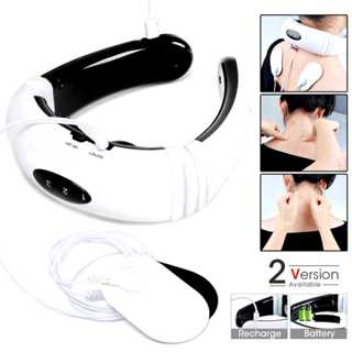 Massageador De Pescoço Elétrico Fisioterapia 6 modos Com Eletrodos Alivia Dores em Oferta na Shopee