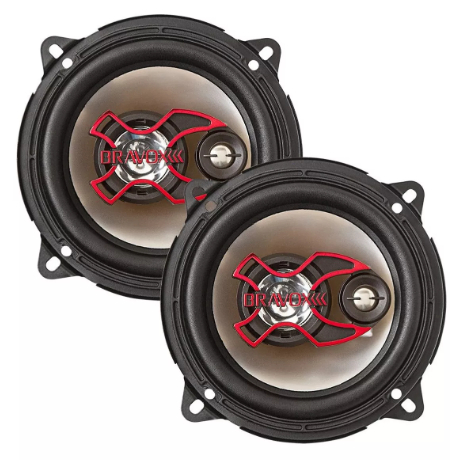 Par Alto Falantes Bravox 5 Polegadas 100w RMS B3X50 Som Automotivo de Qualidade