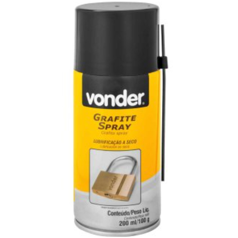 Grafite Spray Vonder 200ml Limpa e Lubrifica Produto ORIGINAL