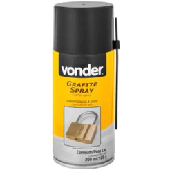 Grafite Spray Vonder 200ml Limpa e Lubrifica Produto ORIGINAL