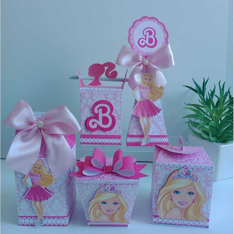 Kit Festa Infantil Barbie - Lembrancinhas Aniversário - Personalizados - Papelaria Personalizada- Festa Barbie