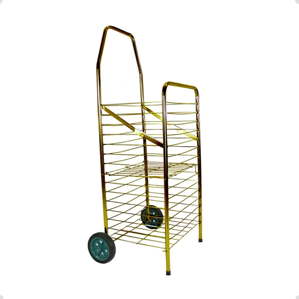 Carrinho de Feira Sanfona Dobrável Compacto – Suporta até 50kg