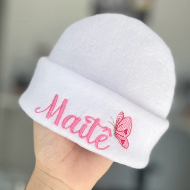 Touca Para Bebê RN Saida de Maternidade Personalizada, Touquinha Bebe, Envio Rápido em Oferta na Shopee