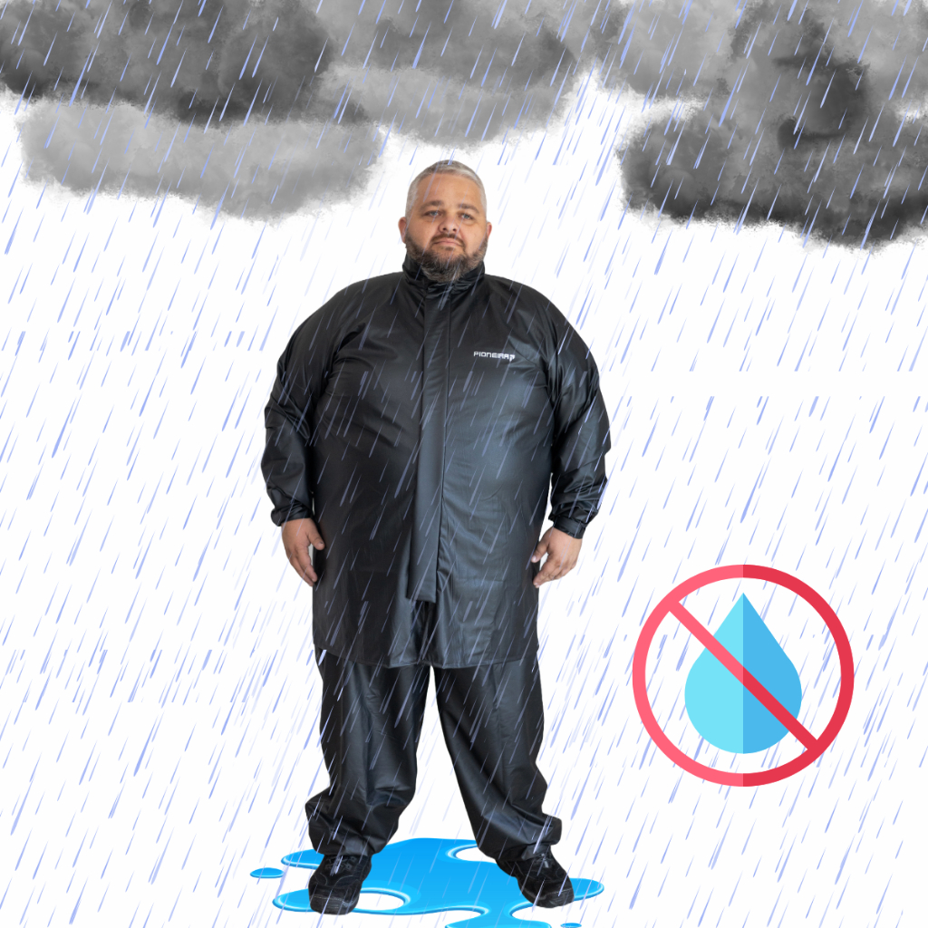 Capa Chuva de Moto Impermeável Xgg Eg Egg Plus Size Grande Masculina Pioneira