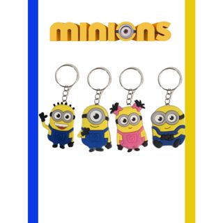 Chaveiros Minions emborrachado 12 ou 24 peças lembrancinha aniversario papelaria presente menino menina chaveiro em Oferta na Shopee