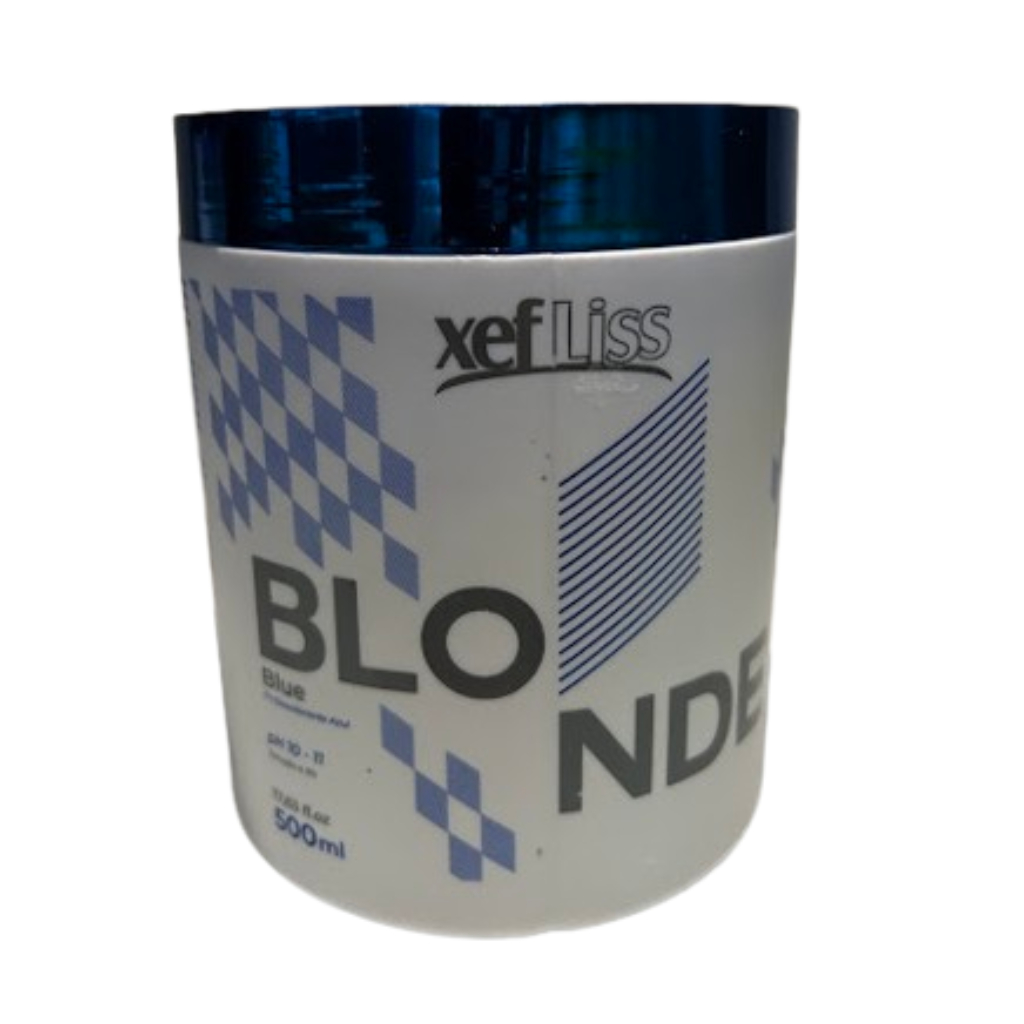Pó Descolorante Blue Blonde Abre 9 Tons Ação Ultra Rápida Xef Liss (500g)