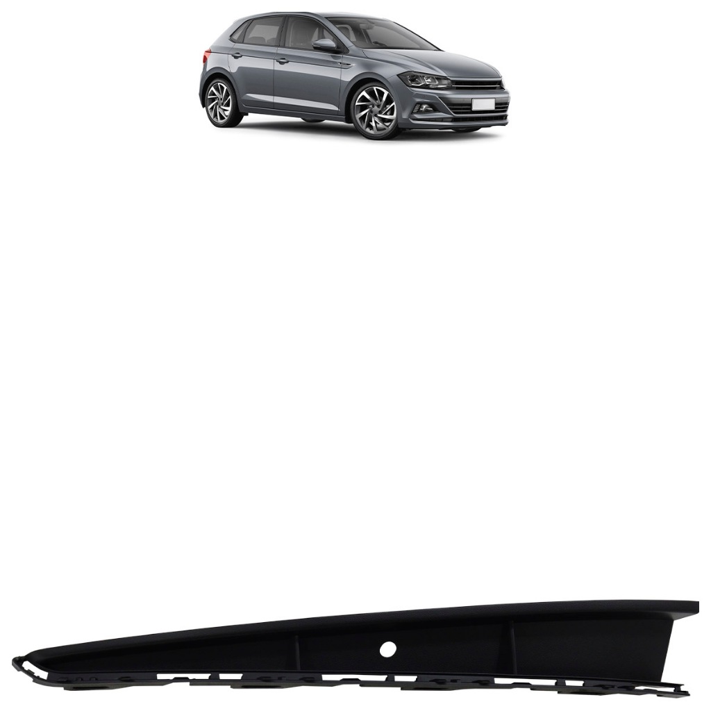 Acabamento Parachoque Dianteiro Polo 2017 2018 2019 2020 Com Furo em Oferta na Shopee