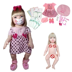 Bebê Reborn Menina 100% Silicone Enxoval Com Bolsa -24 Itens - 48cm!