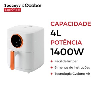 Fritadeira Elétrica sem Óleo 4L Air Fryer Gaabor Digital Touch 127V/220V - Grafite / Branco - 1400W em Oferta na Shopee
