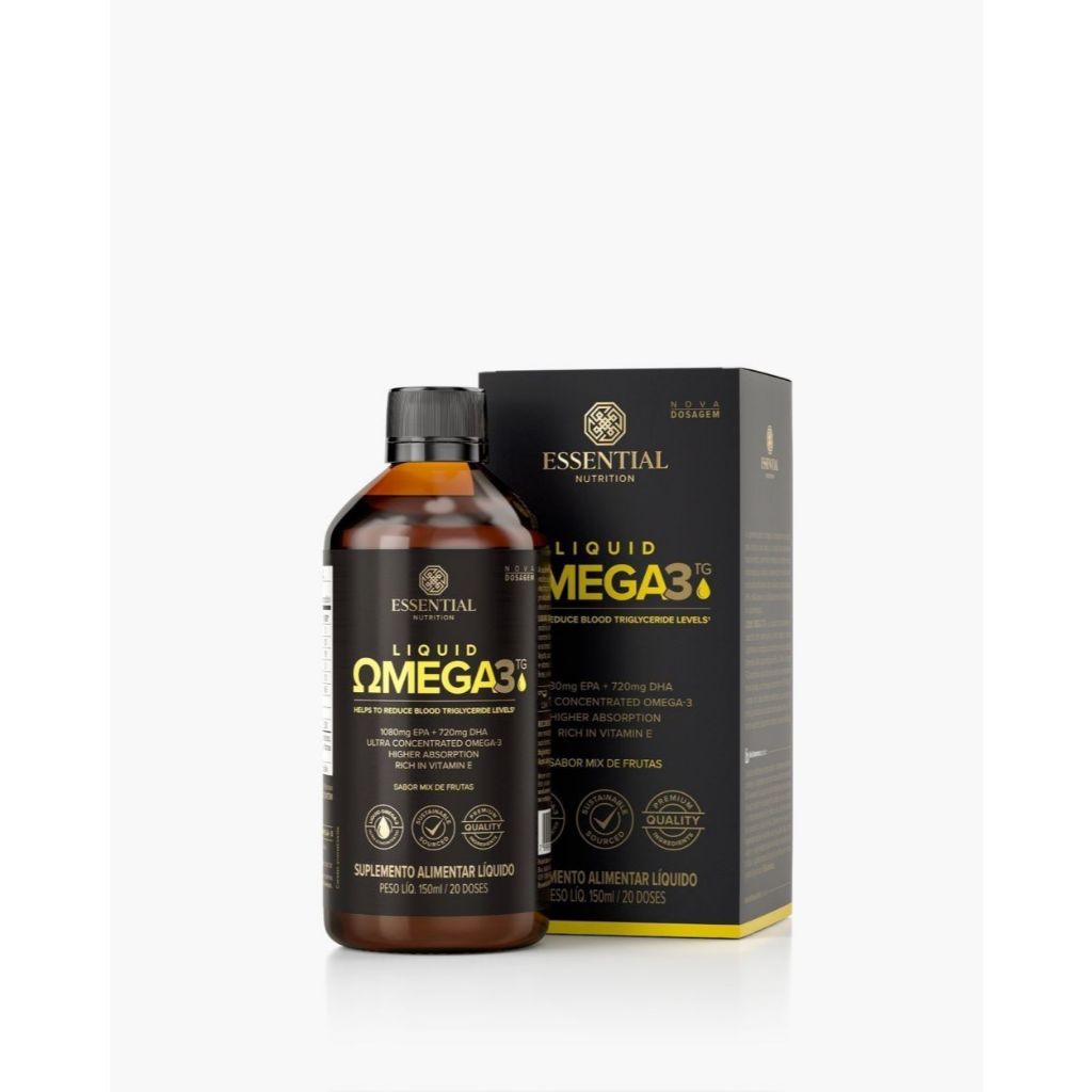 Essential Liquid Super Omega-3 TG 150 Ml em Oferta na Shopee