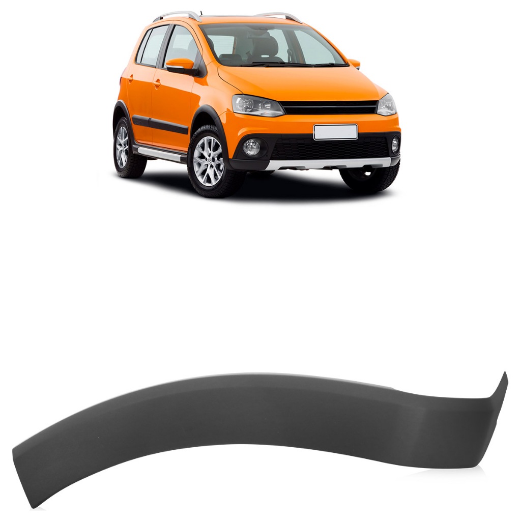 Moldura Parachoque Dianteiro Crossfox 2010 2011 2012 2013 2014 Preto Texturizado - Spare Parts and Accessories for Vehicles