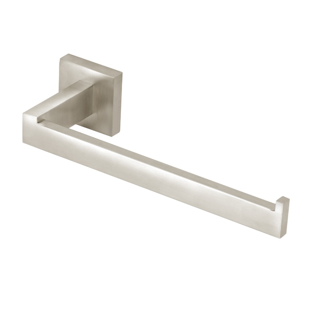 Kit Acessórios Banheiro Inox Escovado Quadrado Inox 3 Peças — imagem 2 de 2