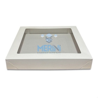 Caixa Transporte 100 Doces Com Visor 35x35x5 Cm (10 Unidades) em Oferta na Shopee