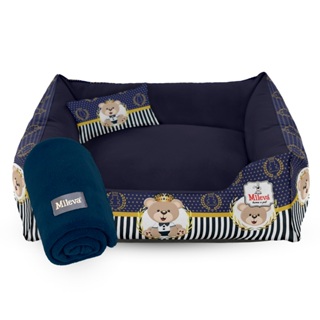 Cama Pet Oxford + manta 03 Peças - Coleção Ursinhos - Basic 1 em Oferta na Shopee