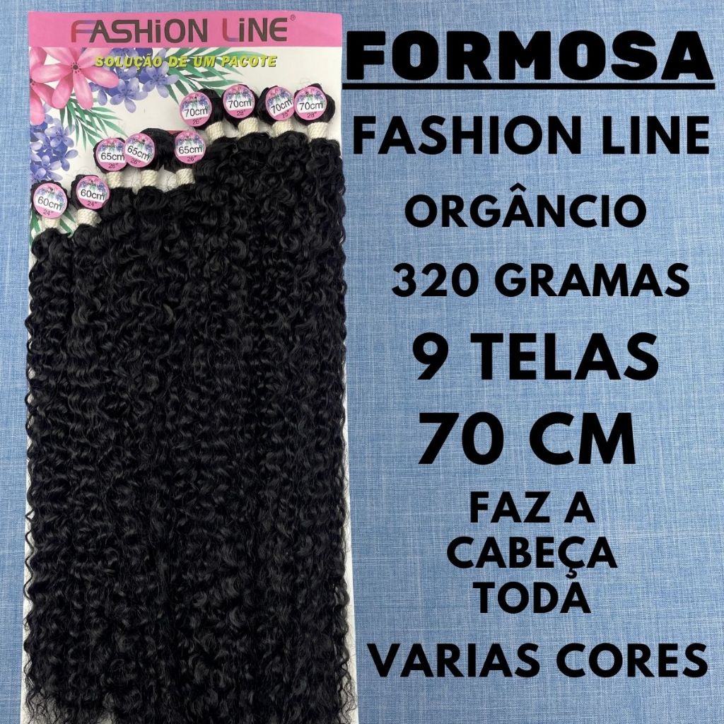 Cabelo Cacheado Orgânico FORMOSA 70 cm - Fashion Line