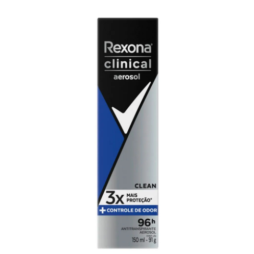 Antitranspirante Aerosol Rexona Men Clinical Clean 150ml