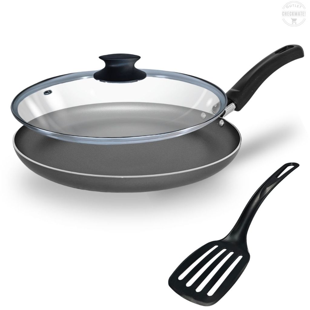 Frigideira Panquequeira Tapioqueira 22 cm Antiaderente Com 5 Camadas de Teflon Cor Preto Grafite