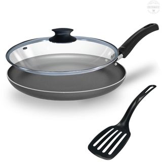 Frigideira Panquequeira Tapioqueira 22 cm Antiaderente Com 5 Camadas de Teflon Cor Preto Grafite