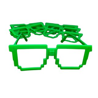 Kit Óculos CraftGamer Verdes ou Color Pixels Nerd Atari 8bit Festa Aniversário Gamer Lembrancinha em Oferta na Shopee