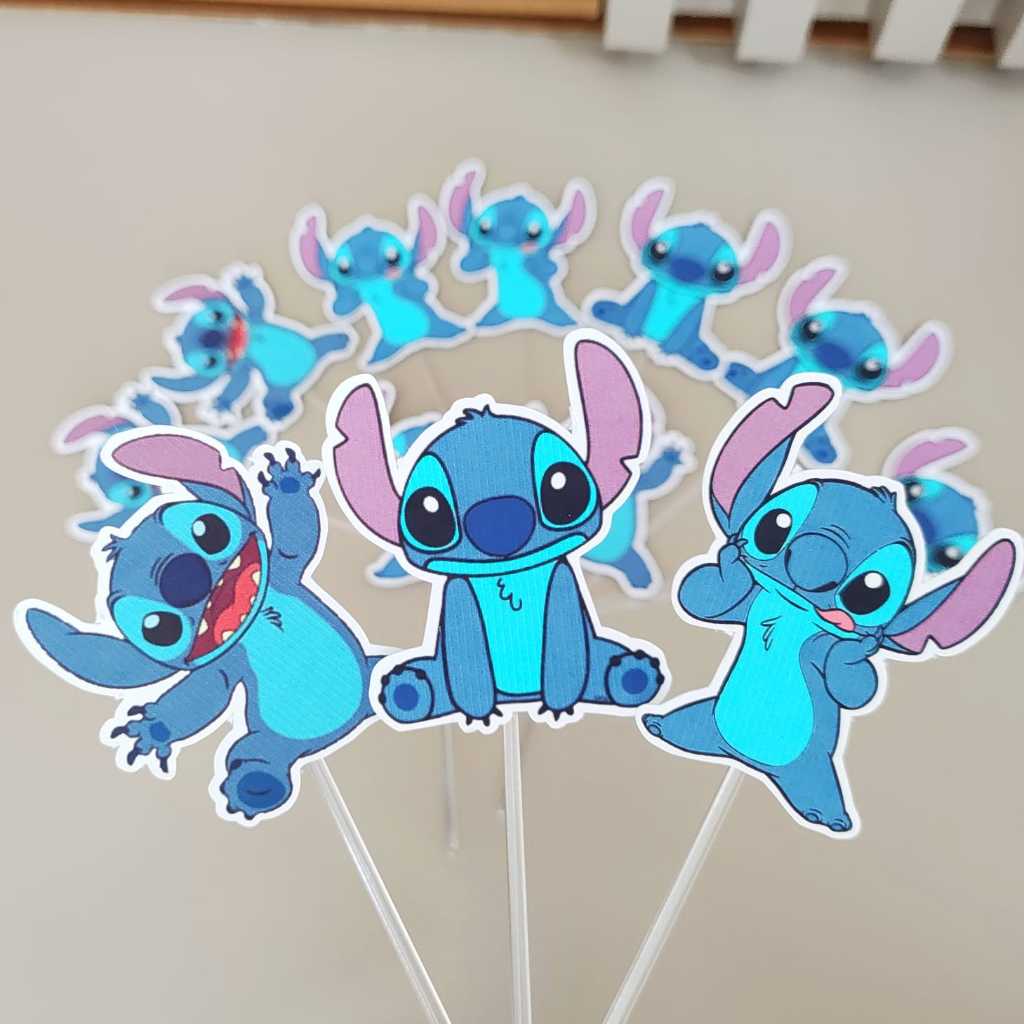 15 - 25 - 35 - 40 Cupcake Titch - cupcake - lilo stitch - topper cupcake titch - topper para cupcake