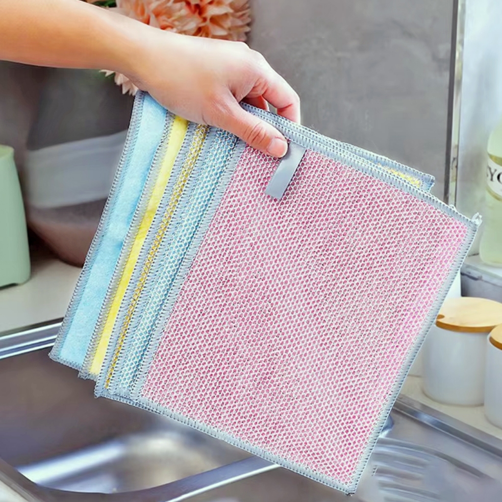 KIT10 /5/1Pano de Aço Metálico Dupla Face Pano de Limpeza Mágico Espessado em Oferta na Shopee
