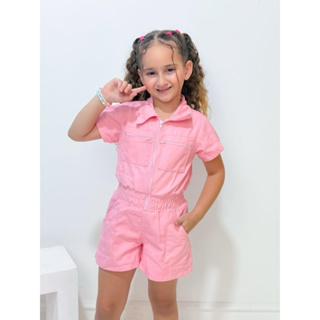 Macaquito infantil ziper rosa bebê Blogueirinha Diva em Oferta na Shopee