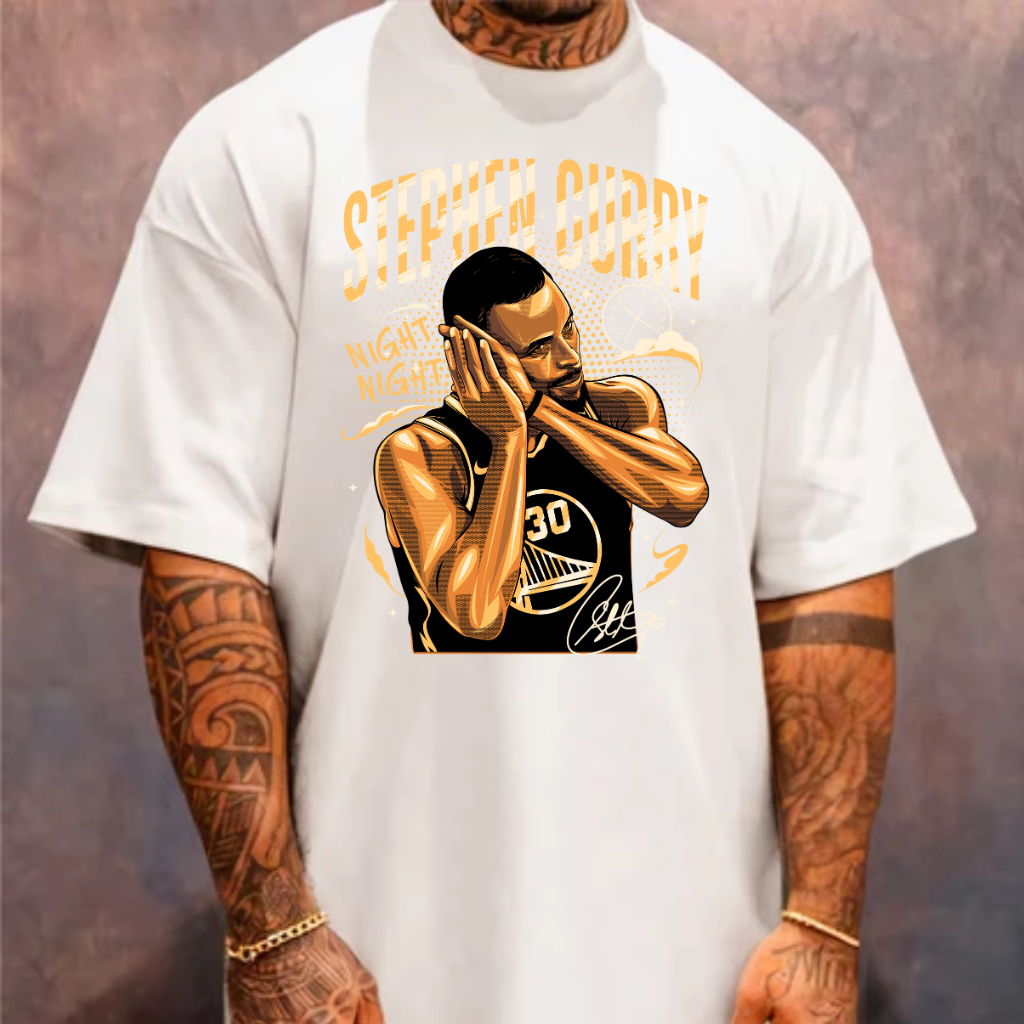 Camisa Camiseta Oversized Premium Lançamento Basquete Basketball Stephan Curry Golden State Warriors