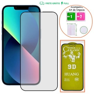 Película Fosca Cerâmica Flexível AG 3D Para  iPhone 17 11/12/13/14/15 16 PRO MAX