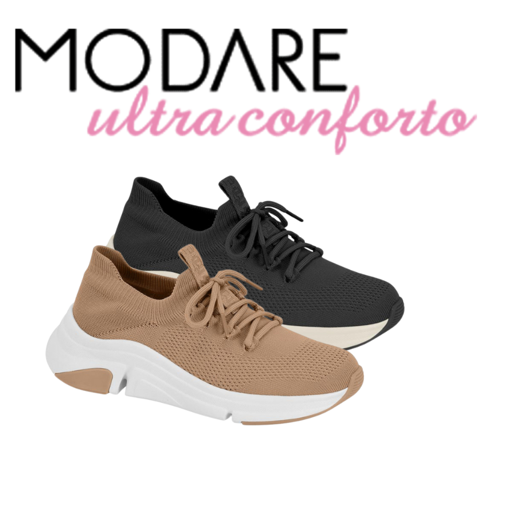 Tênis Modare Feminino Casual UltraConforto Ortopédico Calce Fácil Original caminhad  diaad...