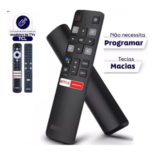 Controle Remoto Para Tv Tcl Smart Android Teclas Netflix e GloboPlay em Oferta na Shopee