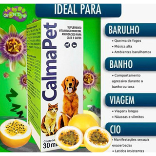 Calmante Calmapet Natural Para Cães e Gatos em Oferta na Shopee