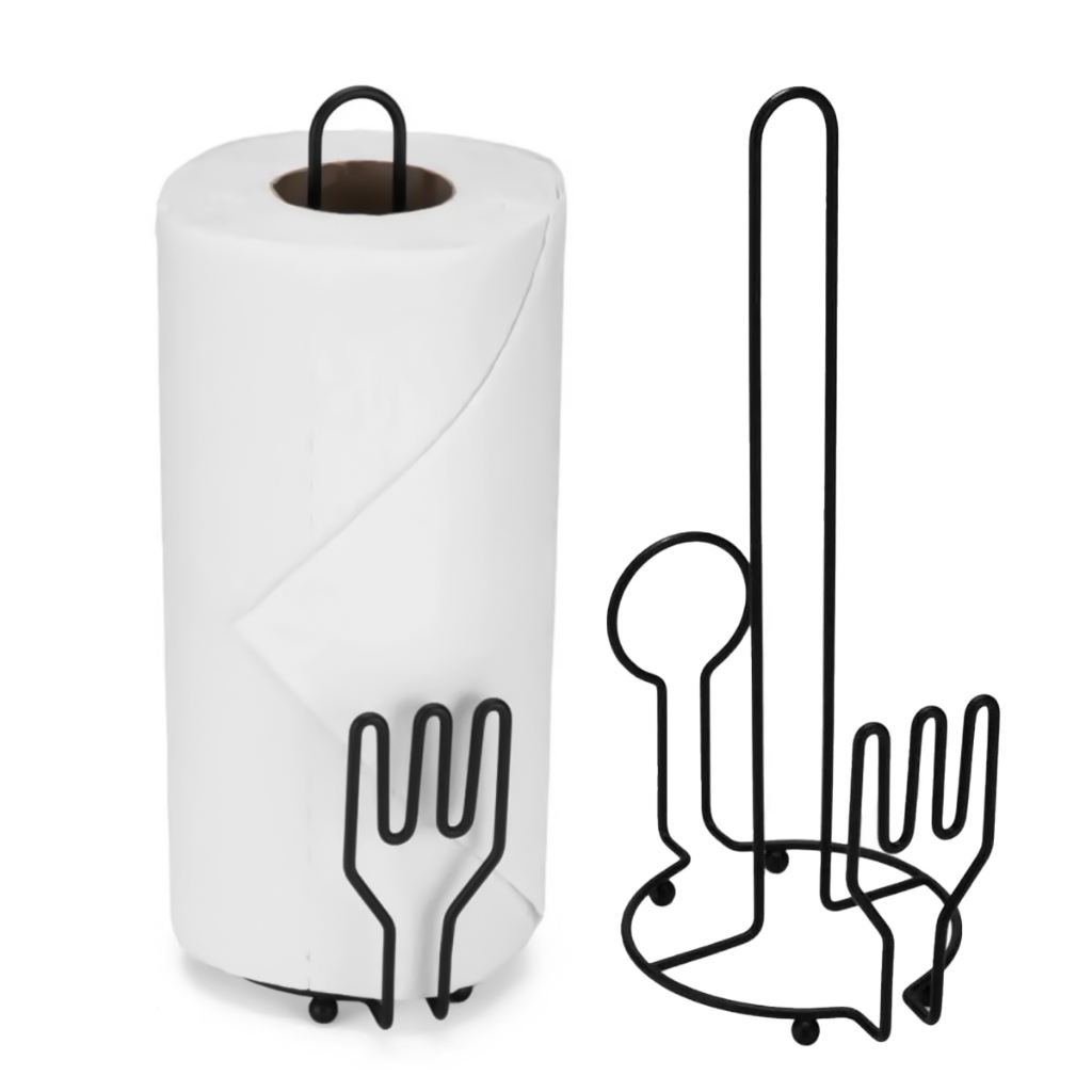 Porta Papel Toalha Suporte Rolo Guardanapo Vertical De Mesa - Arthi