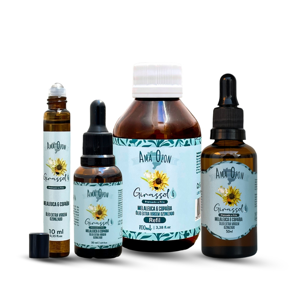 Óleo de Melaleuca Ozonizado com Girassol Super Concentrado Promove Cicatrização e Combate a Fungos