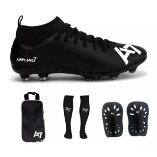 Chuteira Botinha De Campo A7 Com Trava + Porta Chuteira + Meião e Caneleira em Oferta na Shopee