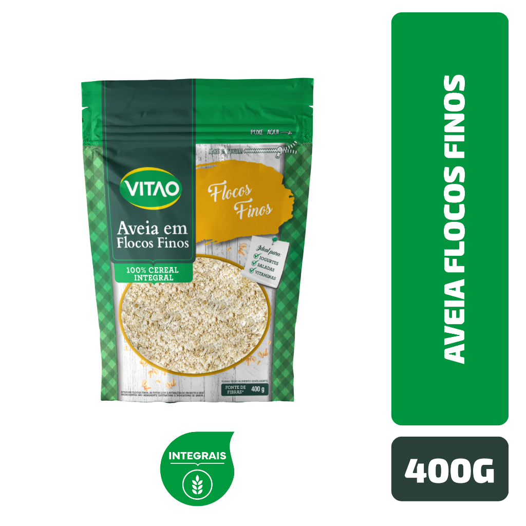 Aveia Flocos Finos Vitao 400G - Food & Beverages