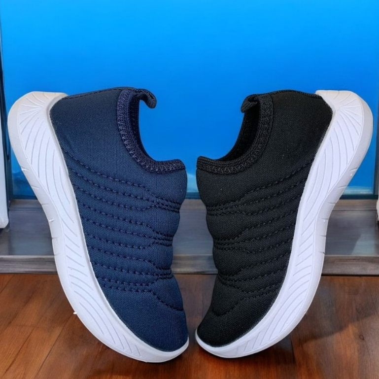 Tênis Infantil Masculino Escolar Kit 2 Pares Calce Fácil Sem Cadarço Macio e Leve em Oferta na Shopee