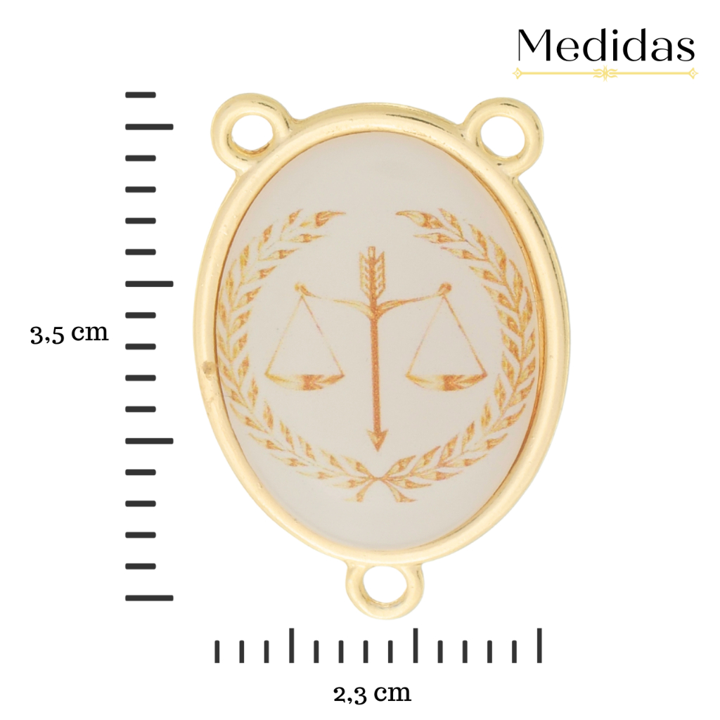 Kit 20 Entremeios Para Terço Dourado Símbolo da Profissão Resinado Profissões Variados Cataforético